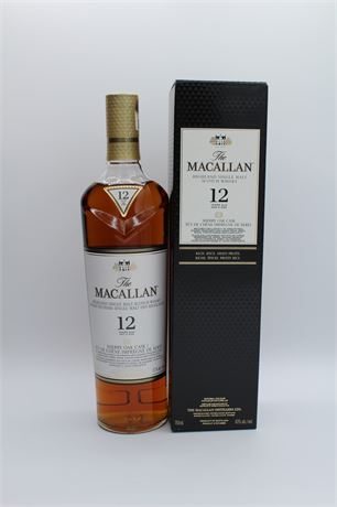 1x Macallan 12 ans Sherry Oak Cask - 750ml