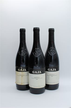 3x Gaja Barbaresco 1994 - 750ml
