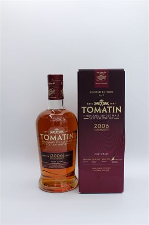 1x Tomatin 15 ans Port Cask 2006 - 700ml