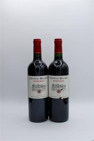 2x Château Bel-Air Pomerol 2010 - 750ml