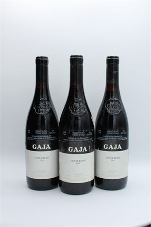 3x Gaja Costa Russi 1996 - 750ml