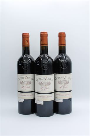 Château Quinault L'Enclos 2000 - 3 bouteilles - 750ml