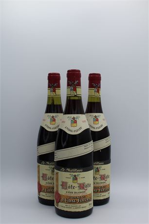 Vidal-Fleury Côte-Rôtie La Chatillonne 1985 - 3 bouteilles - 750ml