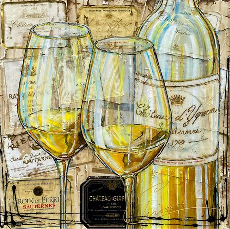 Peinture - Château d'Yquem (16x16)