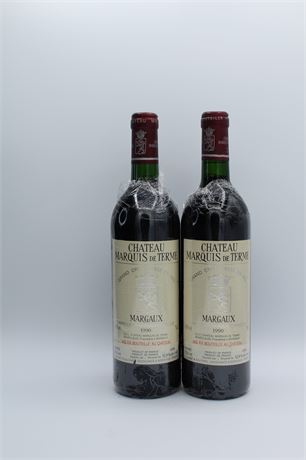 Château Marquis de Terme 1990 - 2 bouteilles - 750ml
