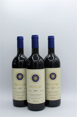 Sassicaia 1997 - 3 bouteilles - 750ml