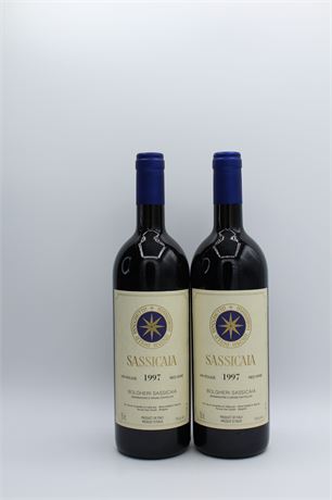 Sassicaia 1997 - 2 bouteilles - 750ml