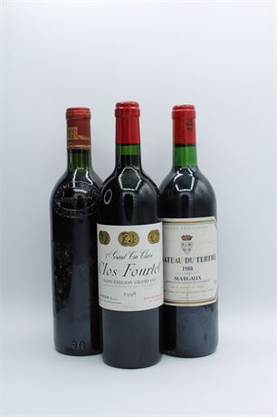 Lot de vins de Bordeaux - 3 bouteilles - 750ml