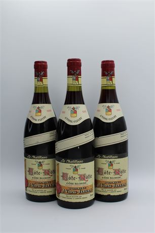 Vidal-Fleury Côte-Rôtie Côte Blonde 1985 - 3 bouteilles - 750ml