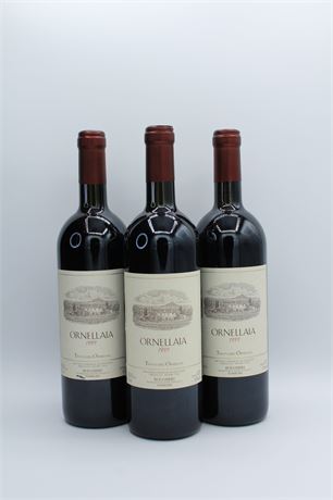 Ornellaia 1999 - 3 bouteilles - 750ml