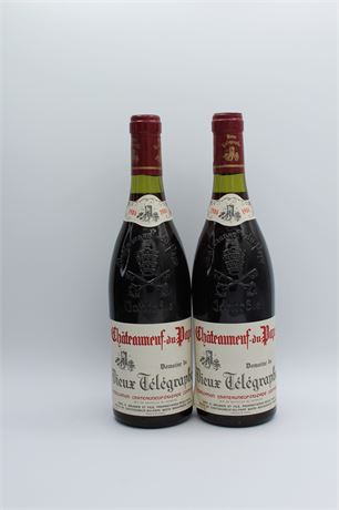 Vieux Télégraphe CDP La Crau 1986 - 2 bouteilles - 750ml