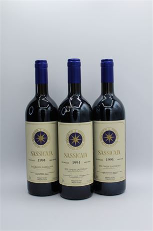 Sassicaia 1994 - 3 bouteilles - 750ml