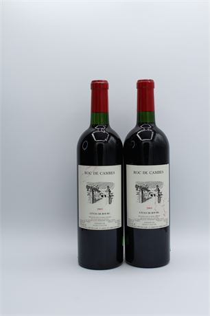 Roc de Cambes 2001 - 2 bouteilles - 750ml