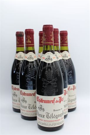 Vieux Télégraphe CDP La Crau 1986 - 6 bouteilles - 750ml