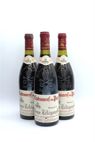 Vieux Télégraphe CDP La Crau 1986 - 3 bouteilles - 750ml