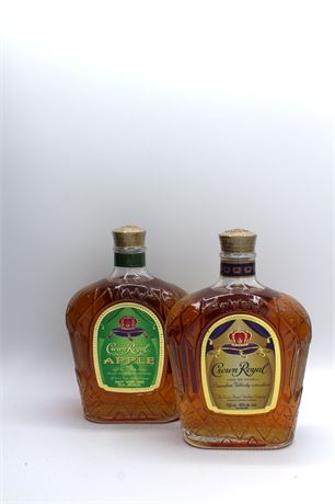 Crown Royal & Crown Royal Apple - 2 bouteilles - 750ml