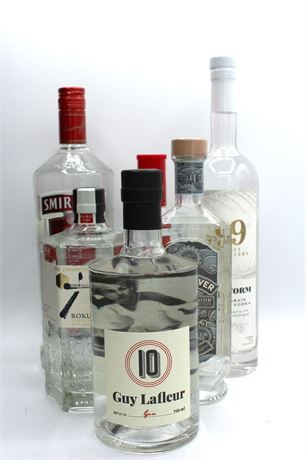 Lot de spiritueux - 6 bouteilles - 750ml