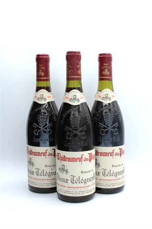 Vieux Télégraphe CDP La Crau 1986 - 3 bouteilles - 750ml