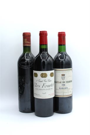 Lot de vins de Bordeaux - 3 bouteilles - 750ml