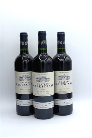 Château Malescasse 2009 - 3 bouteilles - 750ml