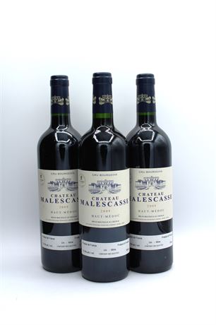 Château Malescasse 2009 - 3 bouteilles - 750ml