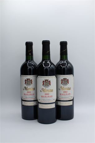 Montus Madiran 2002 - 3 bouteilles - 750ml