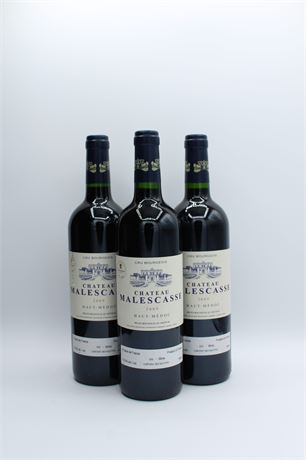 Château Malescasse 2009 - 3 bouteilles - 750ml