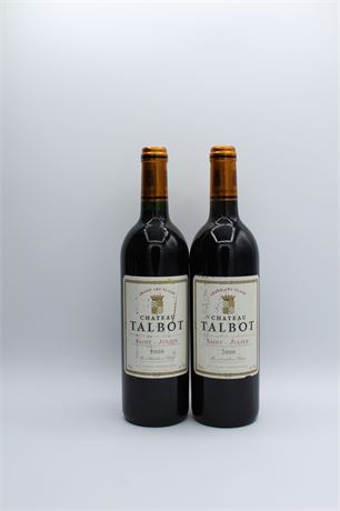 Château Talbot 2000 - 2 bouteilles - 750ml