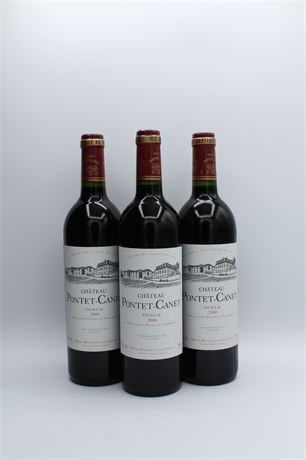 Château Pontet-Canet 2000 - 3 bouteilles - 750ml