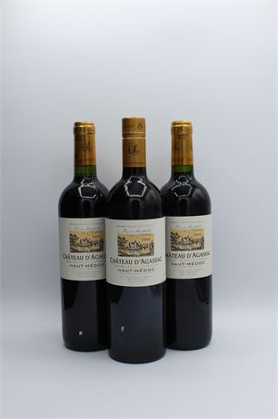 Château D'Aggasac 2004 - 3 bouteilles - 750ml