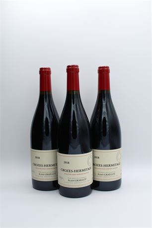 Alain Graillot Crozes-Hermitage 2018 - 3 bouteilles - 750ml