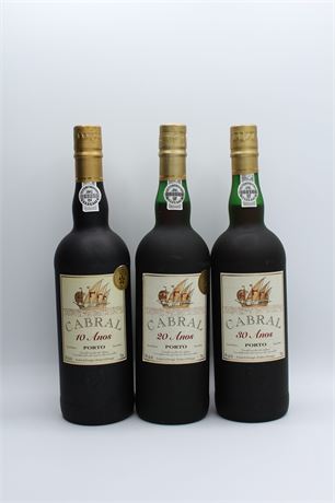 Cabral 10-20-30 ans - 3 bouteilles - 750ml