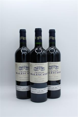 Château Malescasse 2009 - 3 bouteilles - 750ml